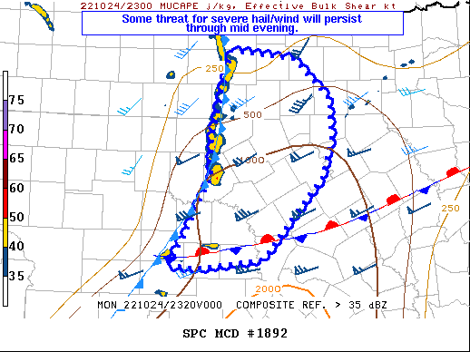 Mesoscale Discussion 1892