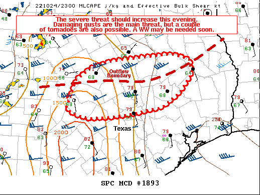 Mesoscale Discussion 1893
