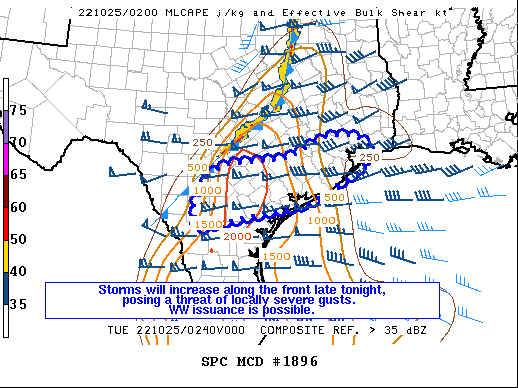 Mesoscale Discussion 1896