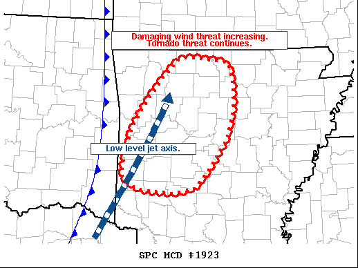 Mesoscale Discussion 1923