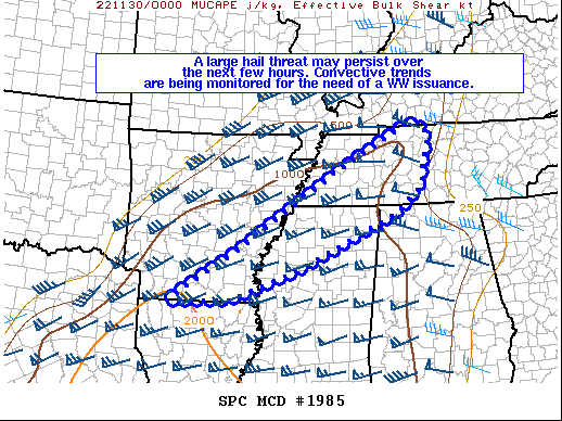 Mesoscale Discussion 1985
