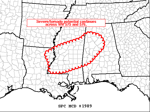 Mesoscale Discussion 1989
