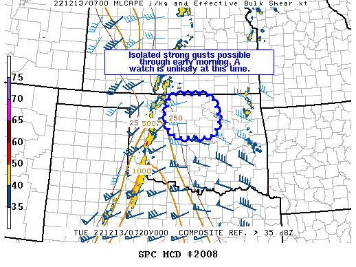 Mesoscale Discussion 2008