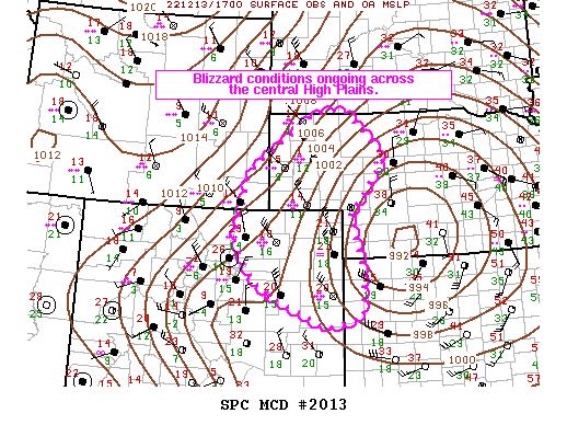 Mesoscale Discussion 2013