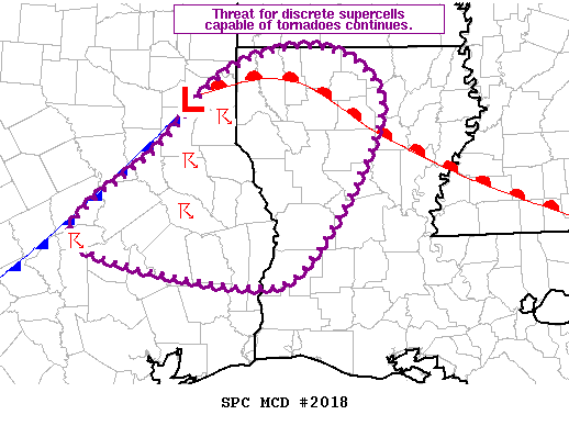Mesoscale Discussion 2018