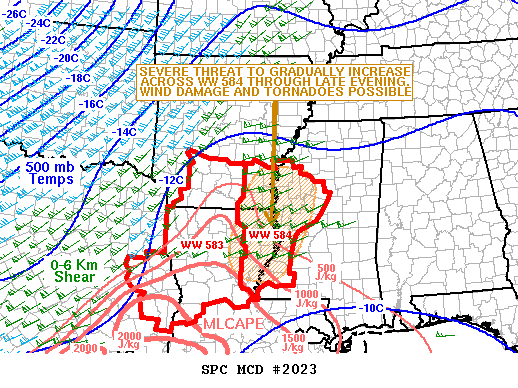Mesoscale Discussion 2023