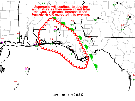 Mesoscale Discussion 2036