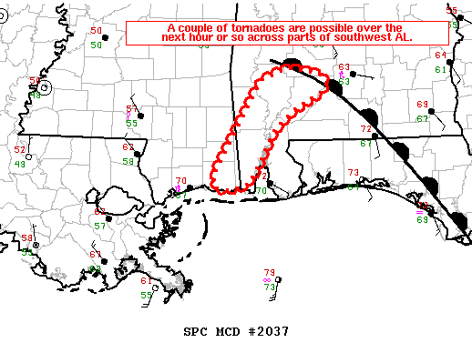 Mesoscale Discussion 2037