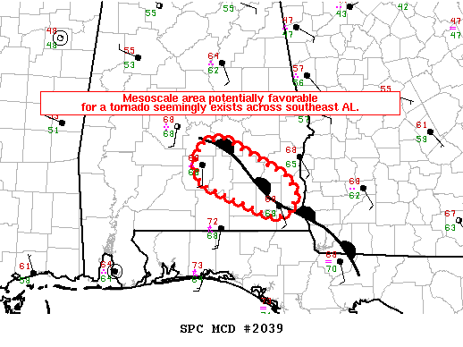 Mesoscale Discussion 2039