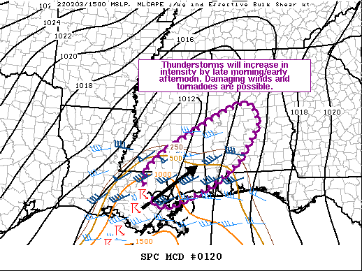 Mesoscale Discussion 120