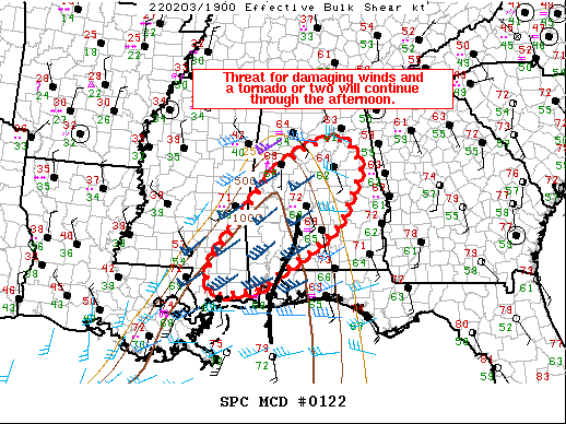 Mesoscale Discussion 122