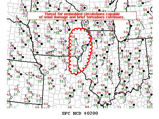 Mesoscale Discussion 200