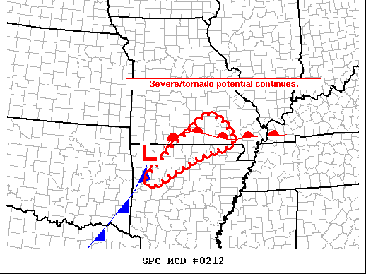 Mesoscale Discussion 212