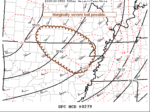 Mesoscale Discussion 279