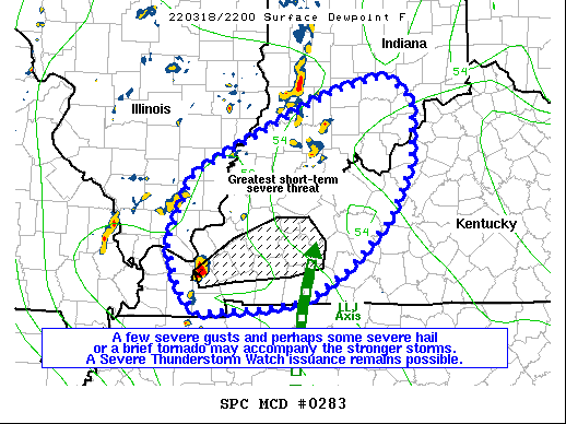 Mesoscale Discussion 283