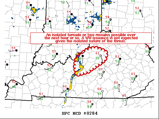 Mesoscale Discussion 284