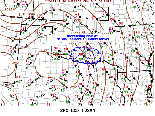 Mesoscale Discussion 294