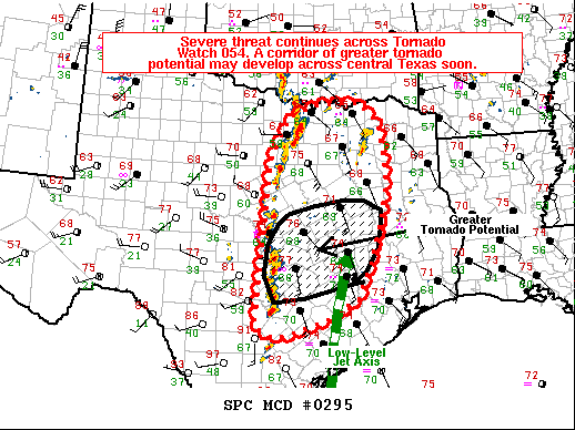Mesoscale Discussion 295
