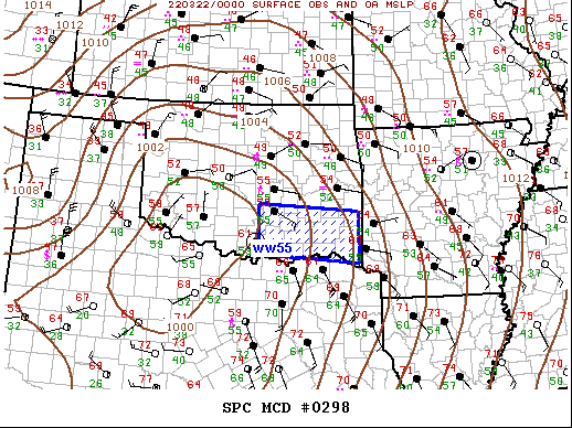 Mesoscale Discussion 298