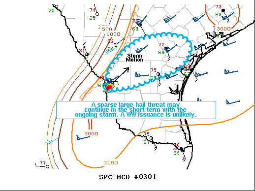 Mesoscale Discussion 301