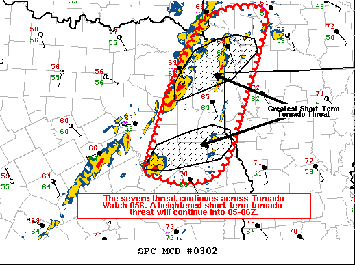 Mesoscale Discussion 302