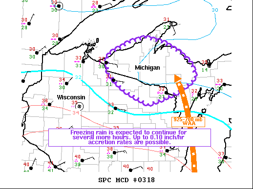Mesoscale Discussion 318