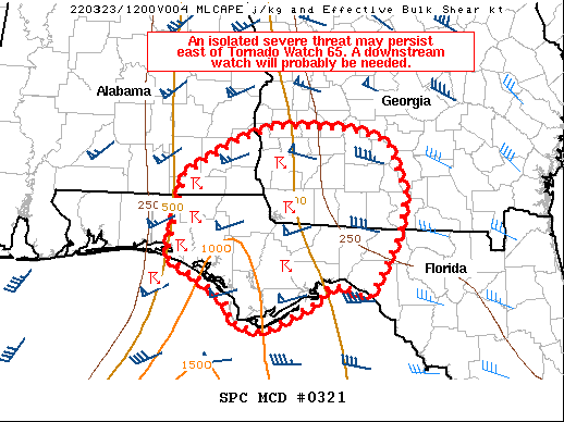 Mesoscale Discussion 321