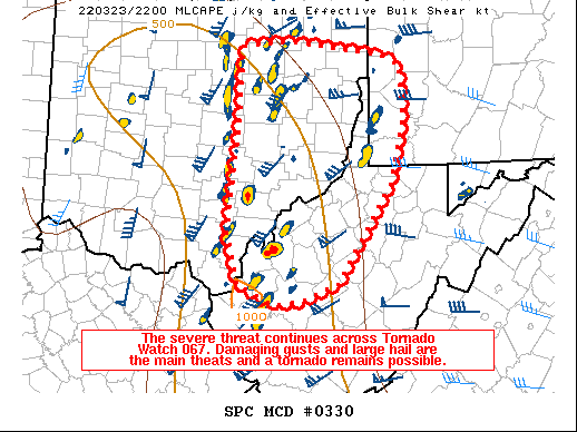 Mesoscale Discussion 330