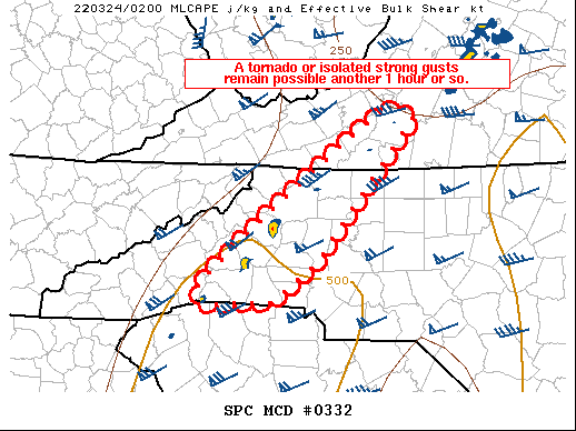 Mesoscale Discussion 332