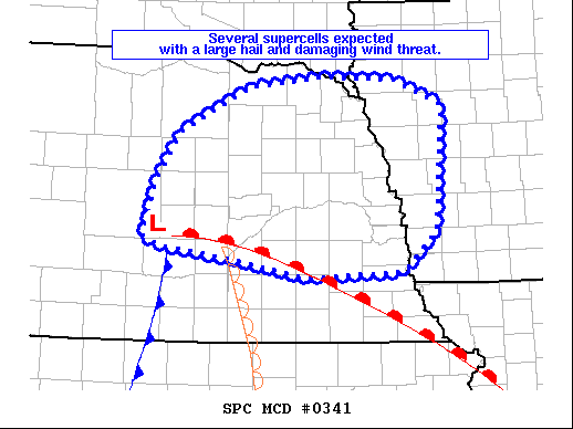 Mesoscale Discussion 341