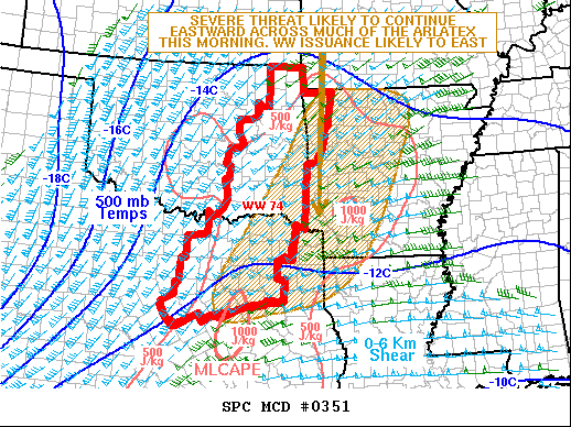 Mesoscale Discussion 351