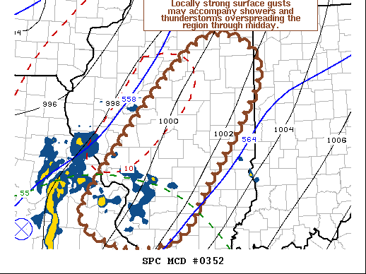 Mesoscale Discussion 352