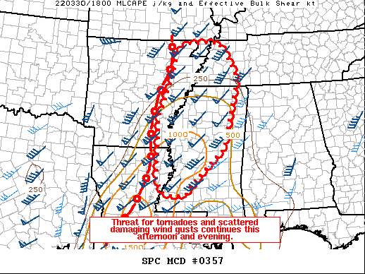 Mesoscale Discussion 357