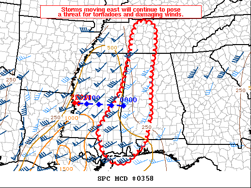 Mesoscale Discussion 358