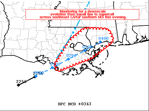 Mesoscale Discussion 363