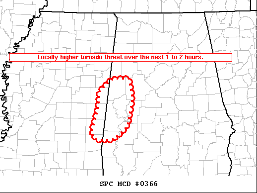 Mesoscale Discussion 366