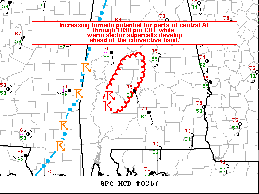 Mesoscale Discussion 367