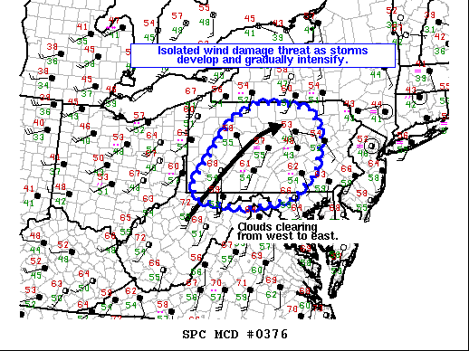 Mesoscale Discussion 376