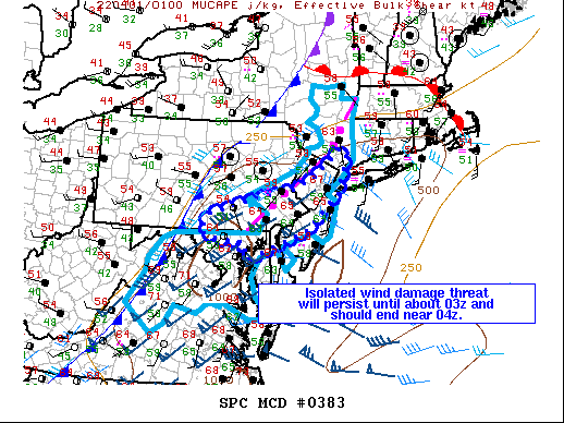 Mesoscale Discussion 383