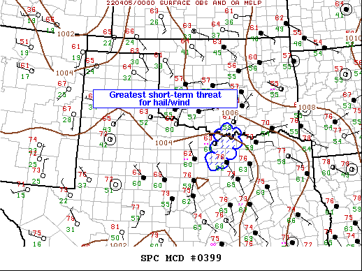Mesoscale Discussion 399