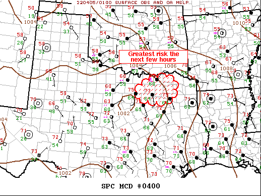 Mesoscale Discussion 400