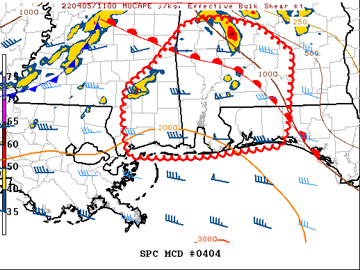 Mesoscale Discussion 404