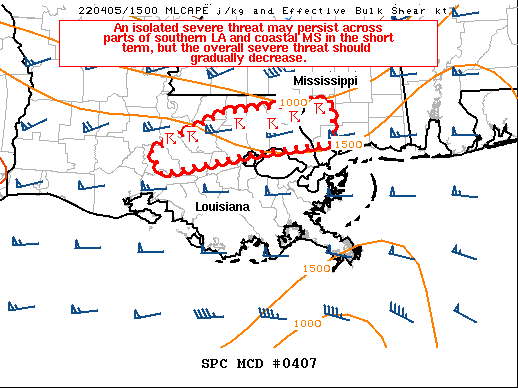 Mesoscale Discussion 407