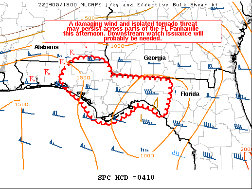 Mesoscale Discussion 410