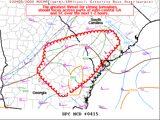 Mesoscale Discussion 415