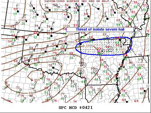 Mesoscale Discussion 421