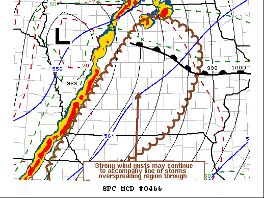 Mesoscale Discussion 466