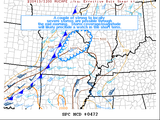 Mesoscale Discussion 472