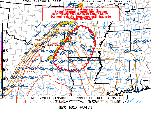 Mesoscale Discussion 473