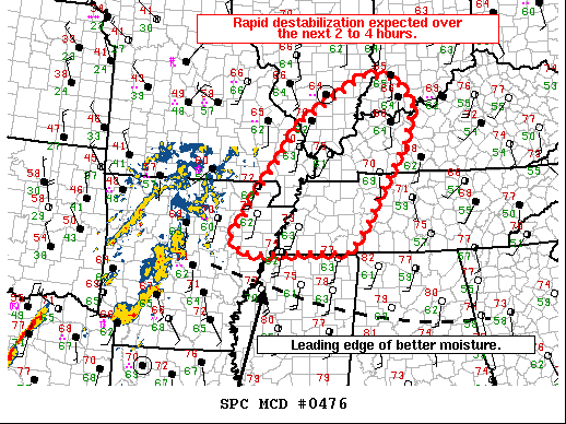 Mesoscale Discussion 476